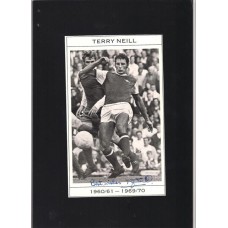 Signed picture of Terry Neill the former Arsenal footballer
